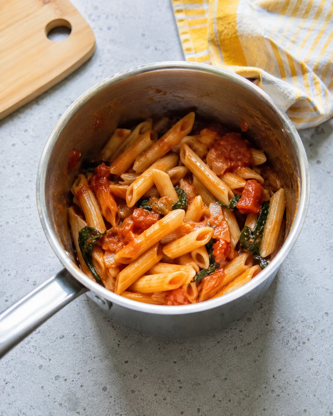 Pasta express en una olla